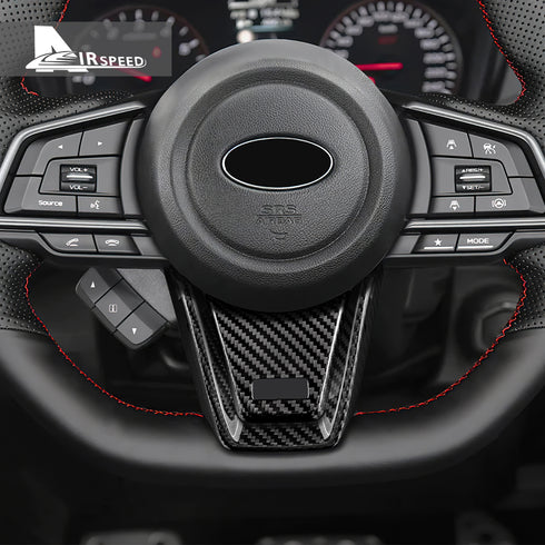 Carbon Fiber Steering Wheel Trim For Subaru WRX (2022-2023)
