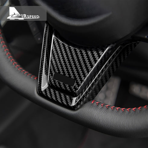 Carbon Fiber Steering Wheel Trim For Subaru WRX (2022-2023)