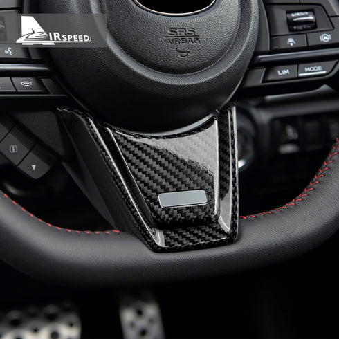 Carbon Fiber Steering Wheel Trim For Subaru WRX (2022-2023)