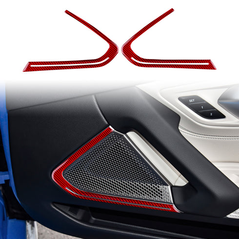 Carbon Fiber Door Audio Frame Trim For BMW Z4 G29 2019-2023