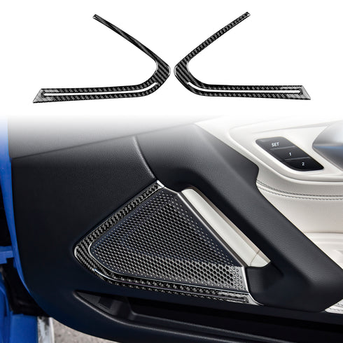 Carbon Fiber Door Audio Frame Trim For BMW Z4 G29 2019-2023