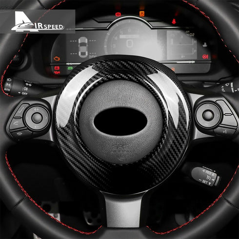 Carbon Fiber Steering Wheel Trim For Subaru Brz/Toyota 86 2017-2024