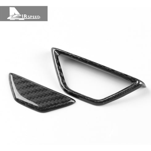 Carbon Fiber Armrest Box Switch Trim For Corvette C8 2020-2024