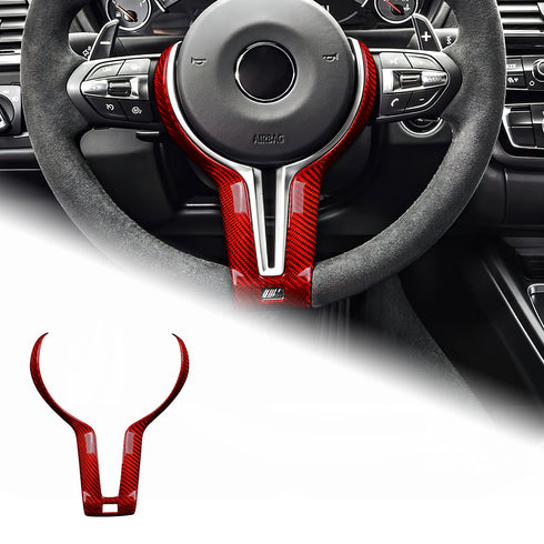 Carbon Fiber Steering Wheel Trim for BMW M Series