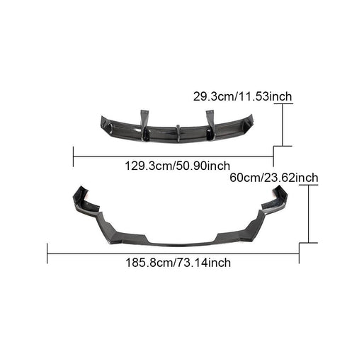 Carbon Fiber Rear Lip For Corvette Z06 2022-2024