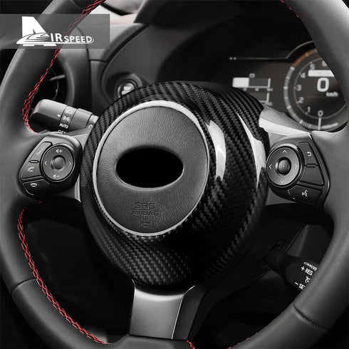 Carbon Fiber Steering Wheel Trim For Subaru Brz/Toyota 86 2017-2024