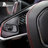 3PCS Carbon Fiber Steering Wheel Voice Button Trim For Corvette C8 2020-2022