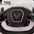 3PCS Carbon Fiber Steering Wheel Voice Button Trim For Corvette C8 2020-2022