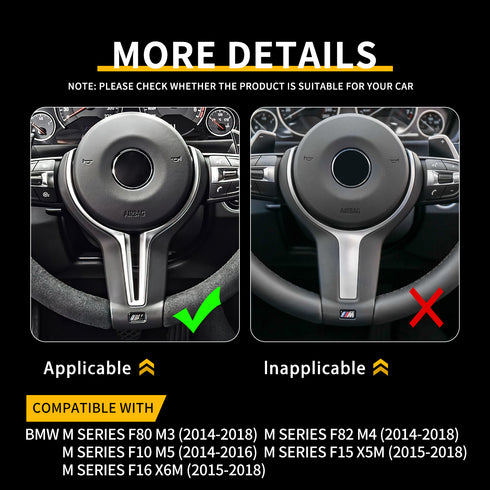 Carbon Fiber Steering Wheel Trim for BMW M Series