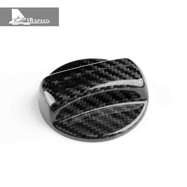 Carbon Fiber Fuel Tank Port Switch Cover Trim For BMW