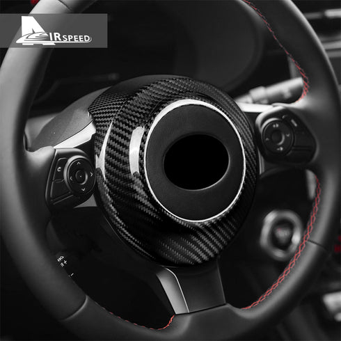Carbon Fiber Steering Wheel Trim For Subaru Brz/Toyota 86 2017-2024