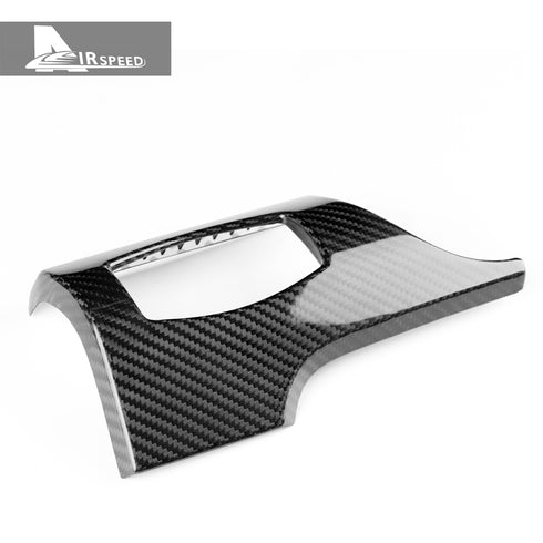 Carbon Fiber Headlight Switch Frame Cover Trim For Ford Mustang (2015-2023)