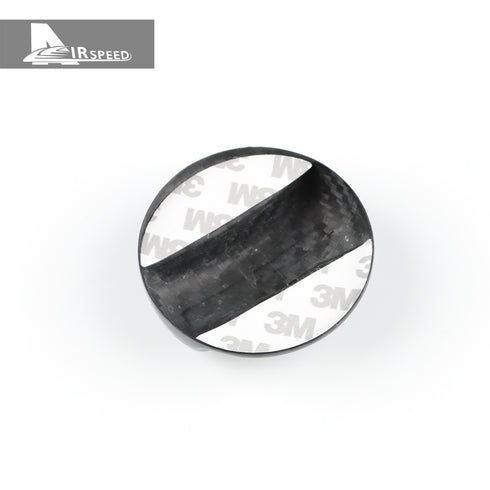 Carbon Fiber Fuel Tank Port Switch Cover Trim For BMW