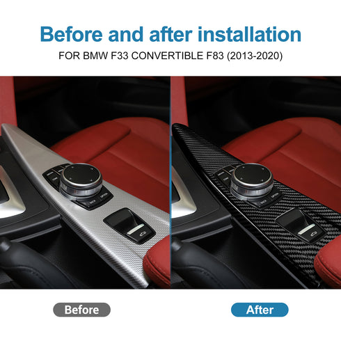 Carbon Fiber Multimedia Panel Trim For BMW