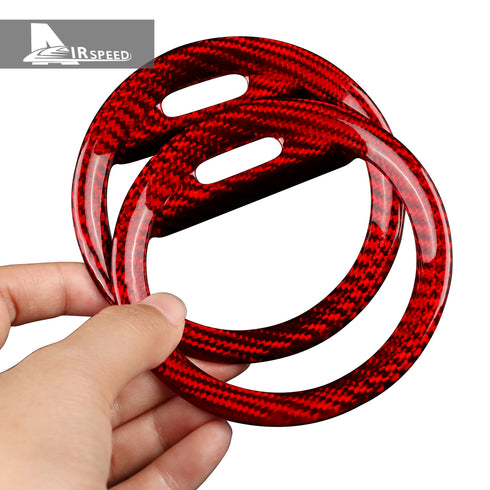 Carbon Fiber Air Conditioning Vent Trims For Fiat 500 /Abarth 595/595C/Abarth 695