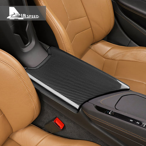 Carbon Fiber Armrest Cover Trim For Corvette C8 2020-2024