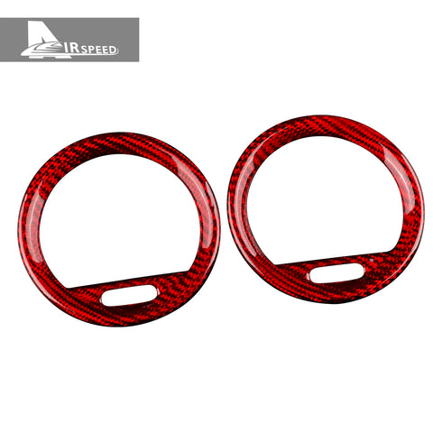 Carbon Fiber Air Conditioning Vent Trims For Fiat 500 /Abarth 595/595C/Abarth 695