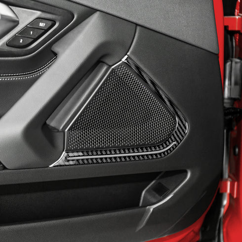 Carbon Fiber Door Audio Frame Trim For BMW Z4 G29 2019-2023