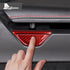 Carbon Fiber Armrest Box Switch Trim For Corvette C8 2020-2024