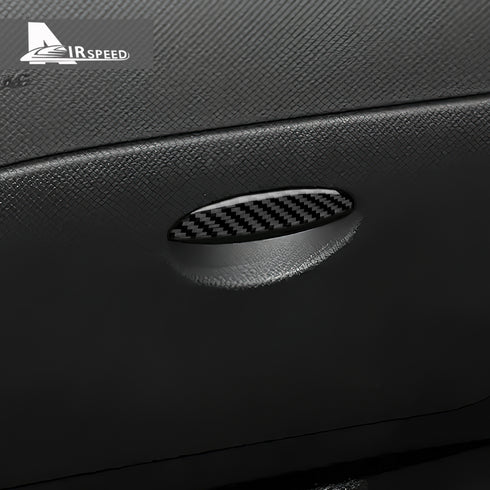 Carbon Fiber Passenger Storage Box Switch Trim For Leon(2005-2012)