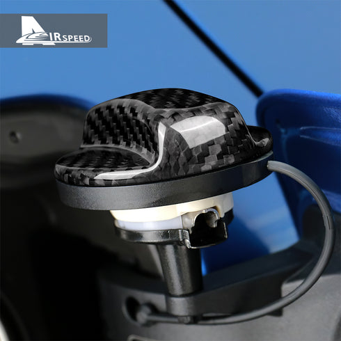 Carbon Fiber Fuel Tank Port Switch Cover Trim For BMW