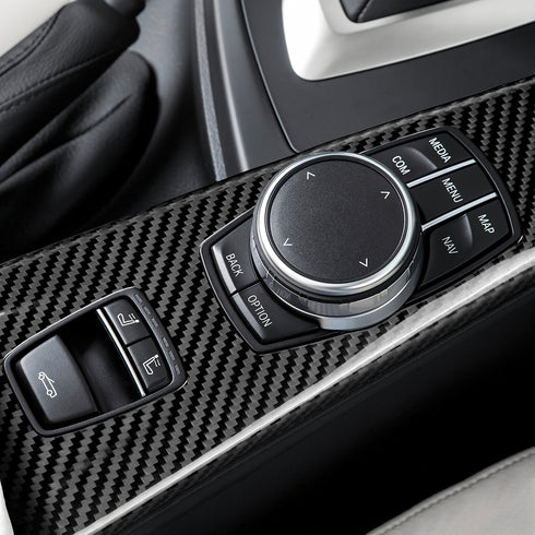 Carbon Fiber Multimedia Panel Trim For BMW