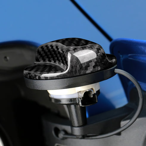 Dry Carbon Fiber Fuel Tank Switch Cover Trim For BMW