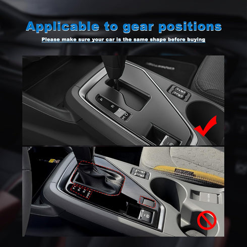 AIRSPEED for Subaru Crosstrek 2024 2025 Impreza 2024 2025 Gear Shift Panel Cover Center Console Soft Carbon Fiber Interior Trim, Black, Style B