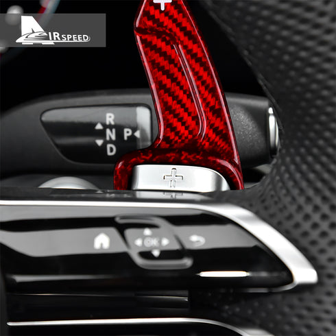 Carbon Fiber Steering Wheel Paddle Trim For BENZ