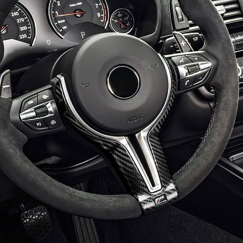Carbon Fiber Steering Wheel Trim for BMW M Series