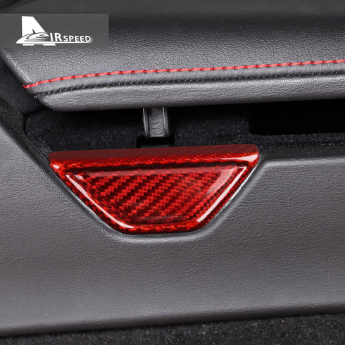 Carbon Fiber Armrest Box Switch Trim For Corvette C8 2020-2024