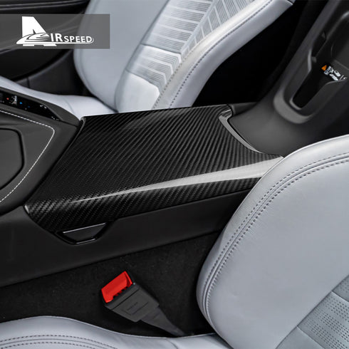Carbon Fiber Armrest Cover Trim For Corvette C8 2020-2024