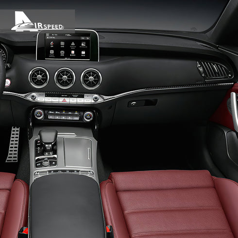 Carbon Fiber Center Trim Strip For Kia Stinger 2019-2023