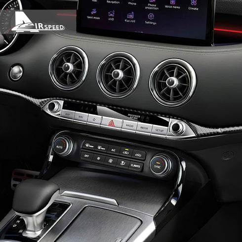 Carbon Fiber Center Trim Strip For Kia Stinger 2019-2023