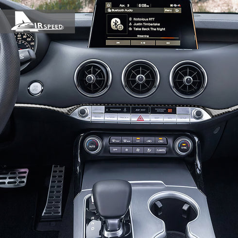 Carbon Fiber Center Trim Strip For Kia Stinger 2019-2023