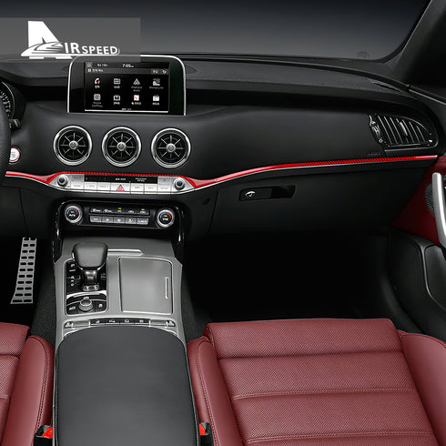 Carbon Fiber Center Trim Strip For Kia Stinger 2019-2023