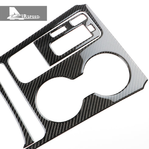 Carbon Fiber Gear Shifter Panel Bezel Trim For Kia Stinger 2019-2023