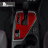 Carbon Fiber Shift Gear Panel Red Trim For Subaru Crosstrek Impreza 2024-2025