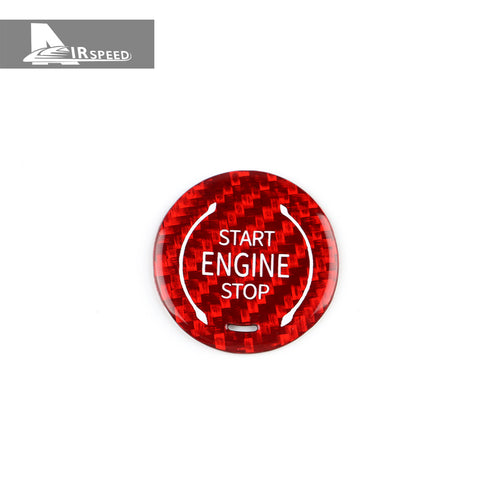 Carbon Fiber Starter Button Red Trim For Corvette C8 2020-2021