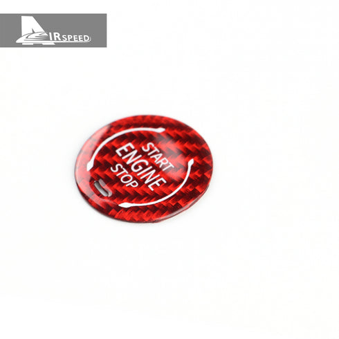 Carbon Fiber Starter Button Red Trim For Corvette C8 2020-2021
