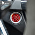Carbon Fiber Starter Button Red Trim For Corvette C8 2020-2021