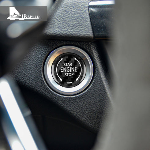 Carbon Fiber Starter Button Trim For Corvette C8 2020-2021