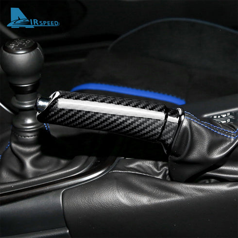 Carbon Fiber Handbrake Cover For Subaru5