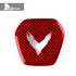 Steering Wheel Center Trim - Dry Carbon Fiber - Red