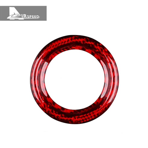 One-button start frame-red carbon fiber