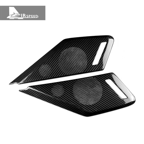 Carbon Fiber Door Audio Covers For Corvette C8 2020-2023