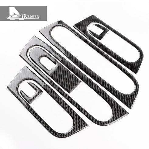 Carbon Fiber Window Lift Frame Trim For Mini U25 Black 2