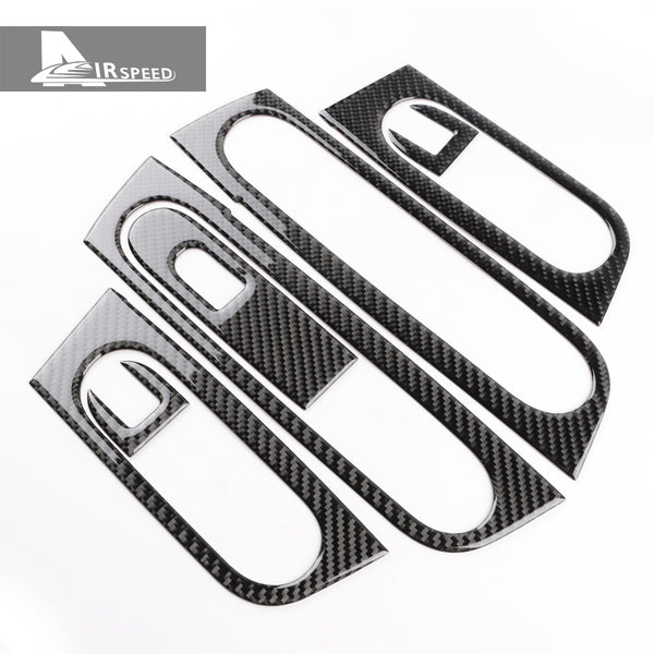 Carbon Fiber Window Lift Frame Trim For Mini U25 Black 2
