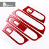 Carbon Fiber Window Lift Frame Trim For Mini U25 red