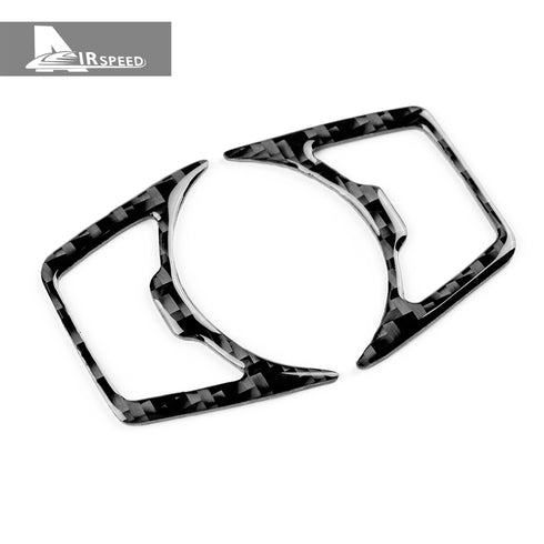 Carbon fiber decorative part for the outer frame of the headlight switch, suitable for Ford Focus